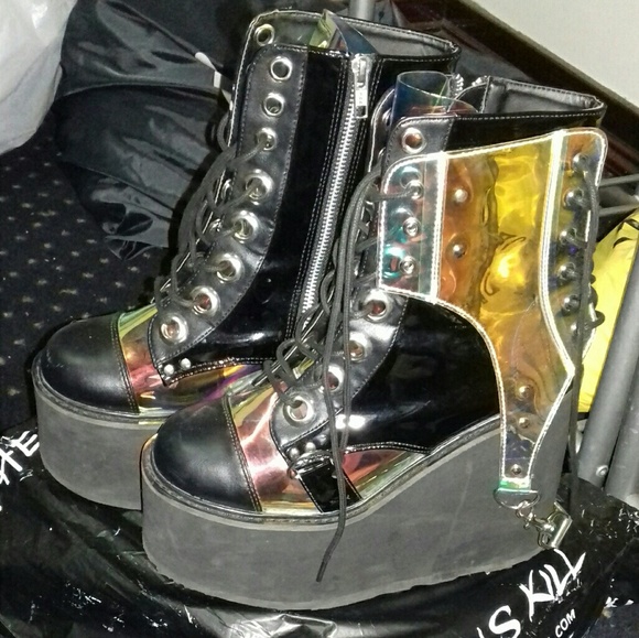 Dolls Kill Shoes Dollskill Demonia Boots Poshmark
